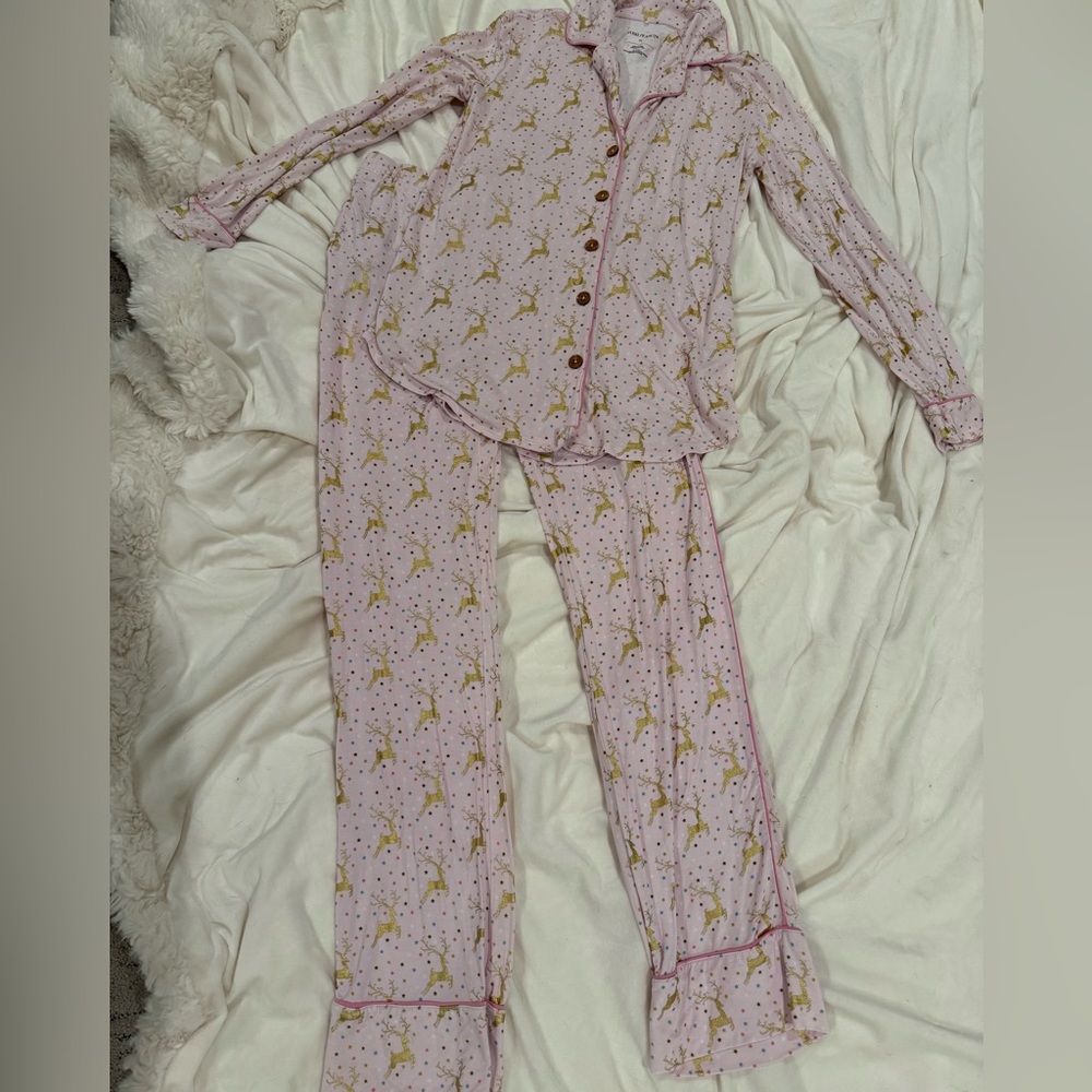 Posh Peanut Bamboo Long Sleeve Set - Ryleigh (Reindeer)